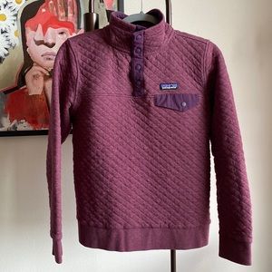 Patagonia Women’s Organic Cotton Quilt Snap Pullover, size small, like new